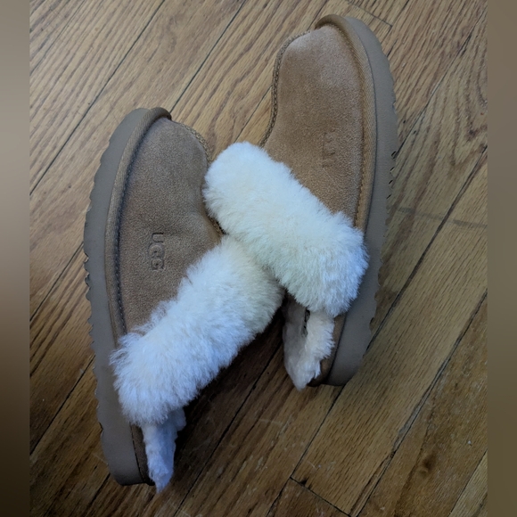 UGG Women's Disquette Slippers Chestnut Suede Upper - Picture 7 of 11